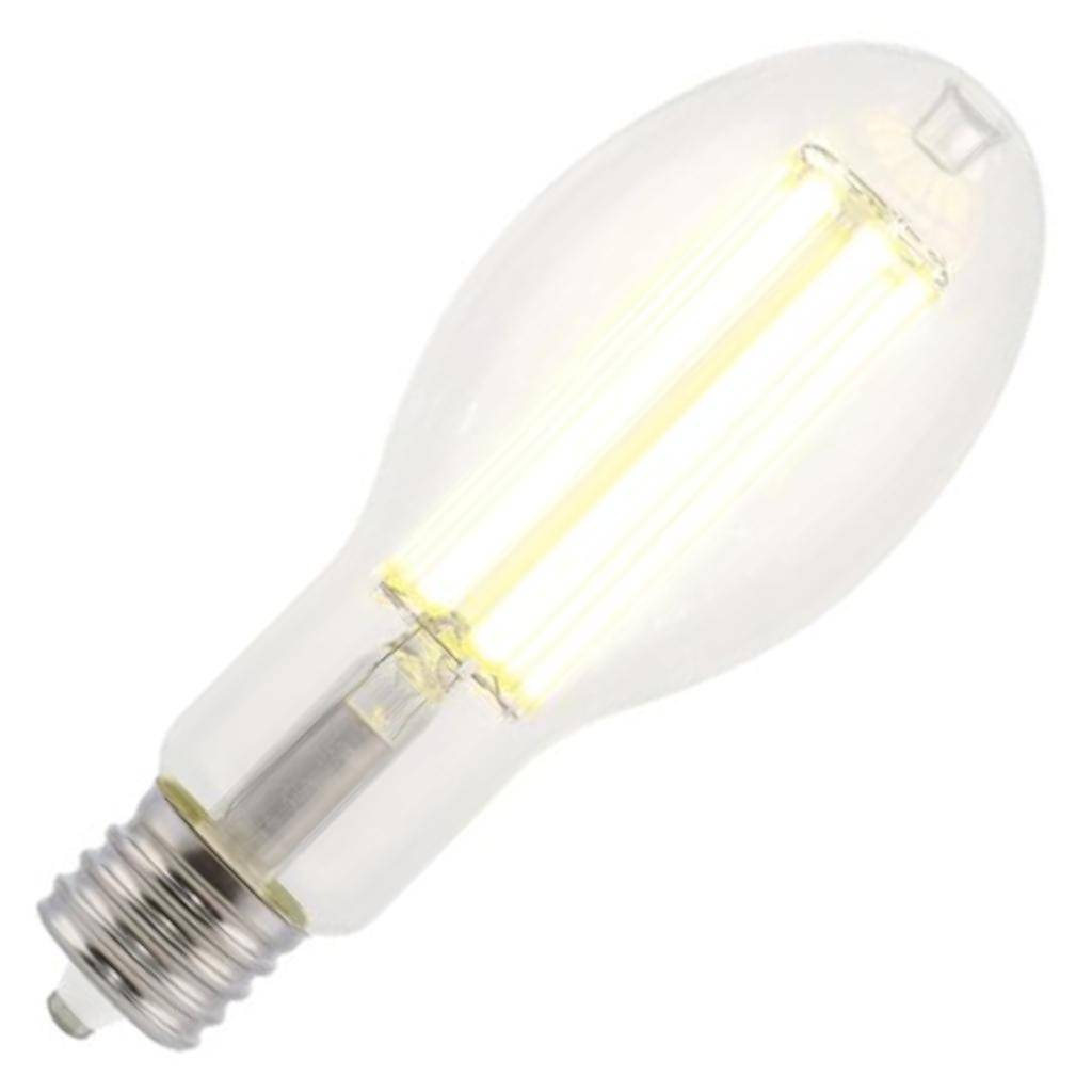 45 watt 120/277 volt ED28 Exclusionary Mogul Screw Base 5000K Daylight Clear LED Light Bulb 1