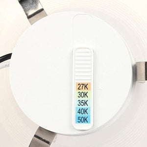 4" 10 watt 120 volt CCT Selectable Dimmable White LED Slim Round Recessed Downlight 2