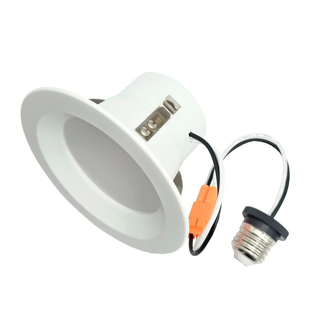 4" 10 watt 120 volt CCT Selectable Dimmable White LED Slim Round Recessed Downlight 1