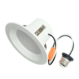 4" 10 watt 120 volt CCT Selectable Dimmable White LED Slim Round Recessed Downlight 1