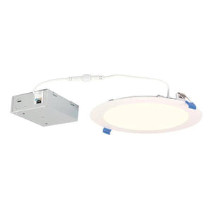 8" 18 watt 120 volt CCT Selectable Dimmable LED Slim Round Recessed Downlight with External Driver 1