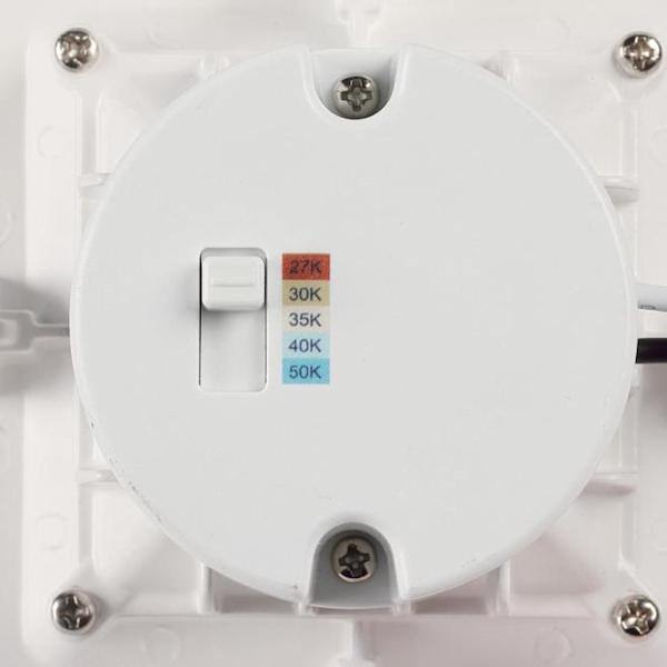 4" 11 watt 120 volt Medium Screw Base CCT Selectable Square 2