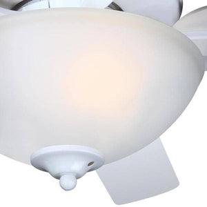 52" 9.8 watt 3000K Natural White Reversible White/Light Maple Blades Frosted Indoor LED Ceiling Fan 4
