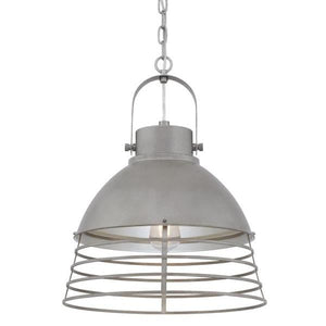 1 Light (Medium Screw Base) Industrial Steel Pendant Light Fixture 2
