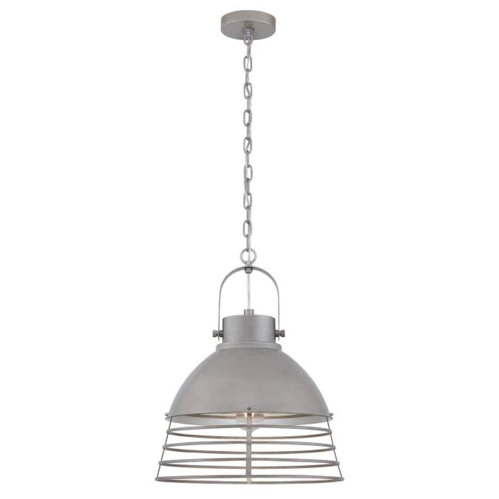 1 Light (Medium Screw Base) Industrial Steel Pendant Light Fixture 1