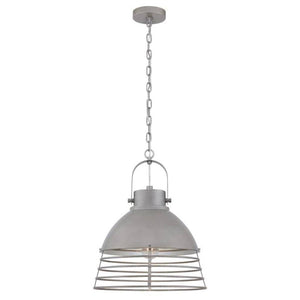 1 Light (Medium Screw Base) Industrial Steel Pendant Light Fixture 1