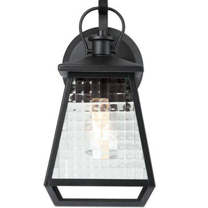 1 Light 15" Lantern Black Wall Light Fixture 2