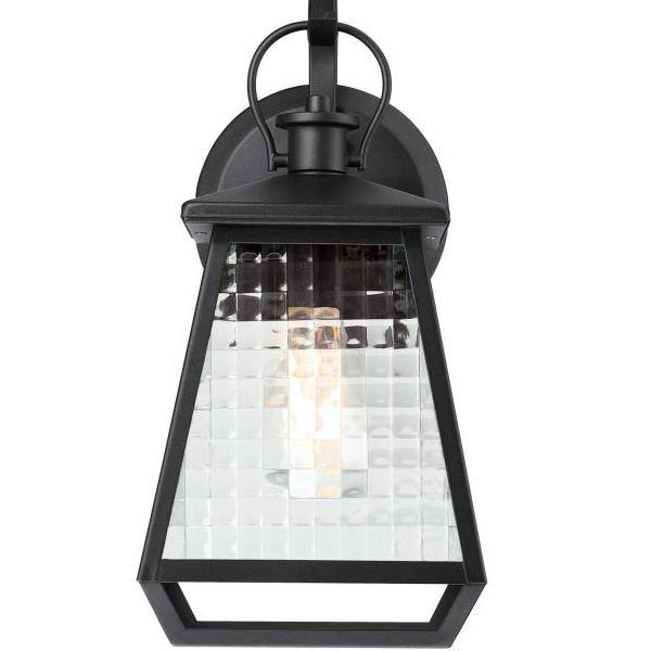 1 Light 15" Lantern Black Wall Light Fixture 2
