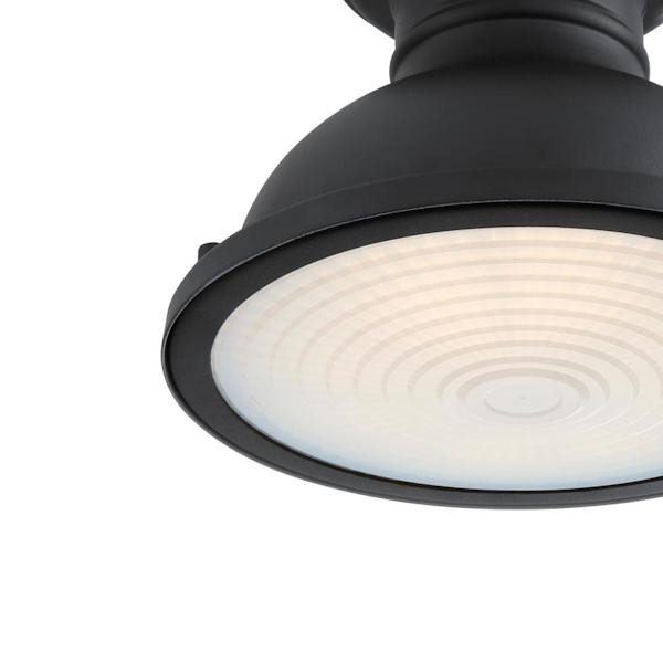 1 Light 9" Black Semi-Flush Fixture 2