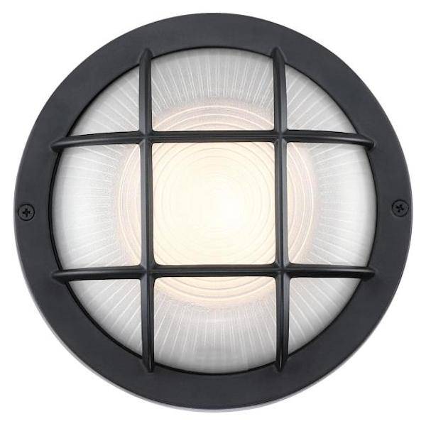 1 Light 12 watt Textured Black 3000K Natural White Dimmable Wall Light Fixture 3