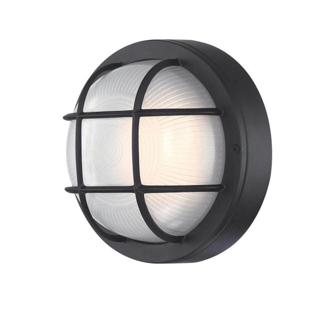 1 Light 12 watt Textured Black 3000K Natural White Dimmable Wall Light Fixture 1