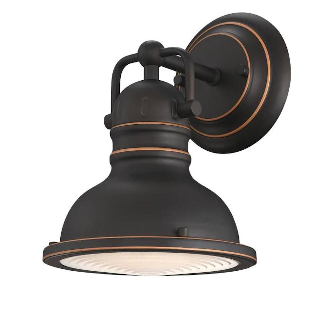 1 Light Oil Rubbed Bronze Wall Light Fixture 1