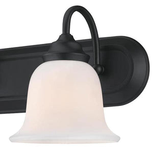 3 Light Matte Black Wall Fixture 2