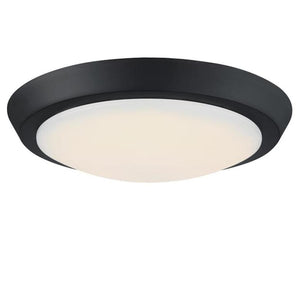 11" 20 watt 3000K Natural White Matte Black Dimmable LED Flush Mount Ceiling Light Fixture 1