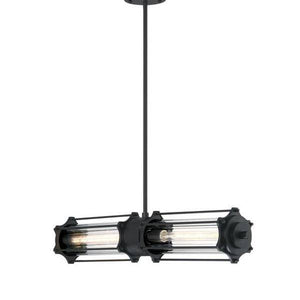 2 Light 6.5 watt 2700K Warm White Matte Black Dimmable LED Pendant Ceiling Fixture 3