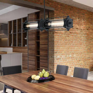 2 Light 6.5 watt 2700K Warm White Matte Black Dimmable LED Pendant Ceiling Fixture 6