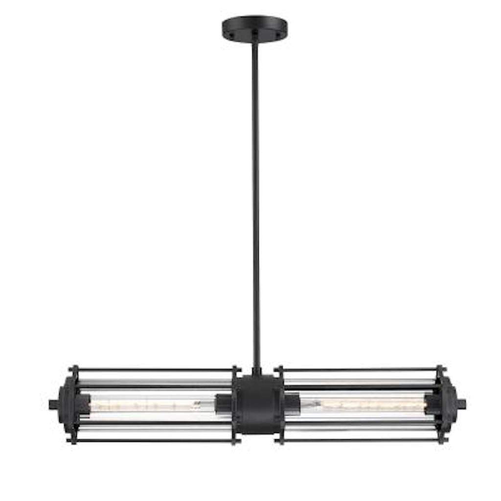 2 Light 6.5 watt 2700K Warm White Matte Black Dimmable LED Pendant Ceiling Fixture 1