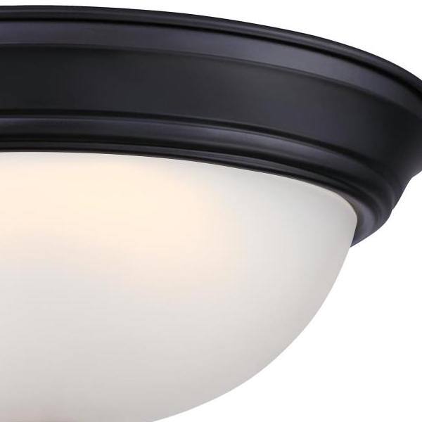 11" 15 Watt 3000K Matte Black Dimmable LED Indoor Flush Mount Dimmable Ceiling Fixture 4