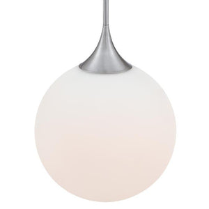 1 Light 12 watt 3000K Natural White Brushed Nickel Dimmable LED Pendant Light Fixture 3