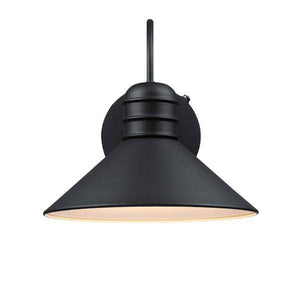 Textured Black Dusk to Dawn Outdoor Wall Fixture 2