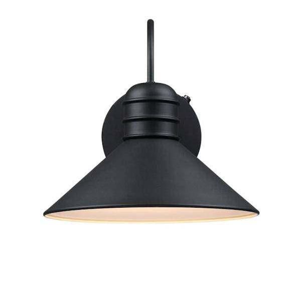 Textured Black Dusk to Dawn Outdoor Wall Fixture 2