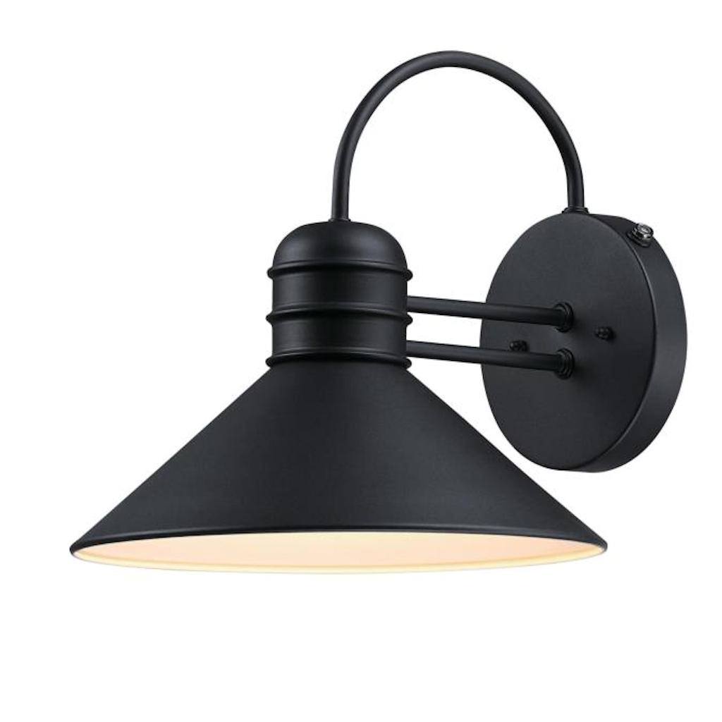 Textured Black Dusk to Dawn Outdoor Wall Fixture 1