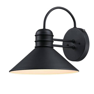 Textured Black Dusk to Dawn Outdoor Wall Fixture 1