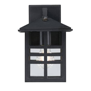 1 Lamp Polycarbonate Black Clear Wall Light Fixture 2