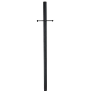 84" Textured Black Fixture Post with Ladder Post 1