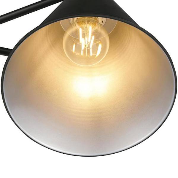 1 Light Matte Black Swing Arm Wall Light Fixture with On/Off Switch 2