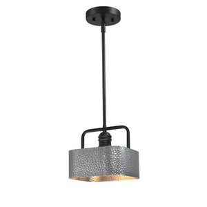 1 Light Matte Black/Dark Pewter Mini Pendant Light Fixture 1