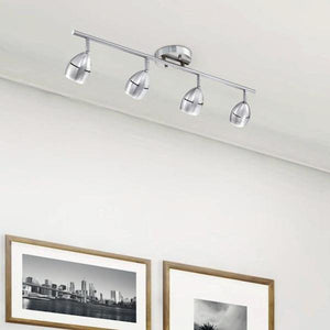 4 Light 7 watt 3000K Natural White Brushed Nickel LED Track Light Kit 5