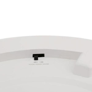 8" 18 watt 120 volt 3000K Natural Round White LED Ceiling Light Fixture with Motion Sensor 2