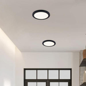 12" 17 watt 120 volt CCT Selectable Round Black LED Dimmable Ceiling Light Fixture 3