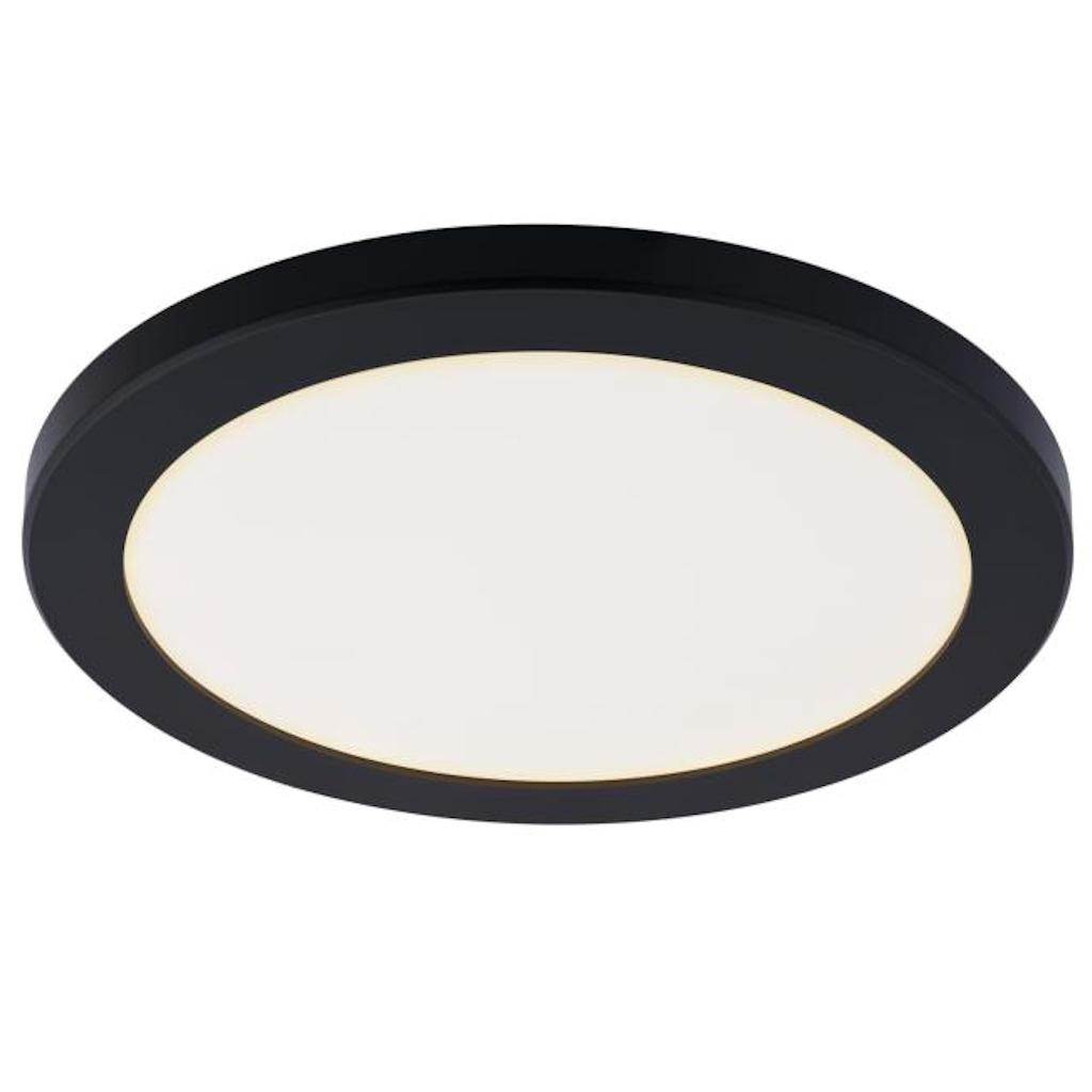 12" 17 watt 120 volt CCT Selectable Round Black LED Dimmable Ceiling Light Fixture 1