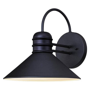 1 Light (Medium Screw Base) 11" Lantern Textured Black Wall Light Fixture 1