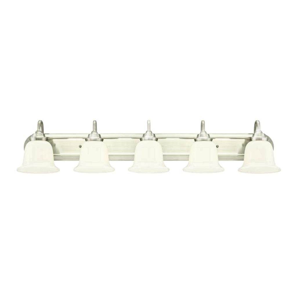 5 Light Brushed Nickel Wall Light Fixture 1