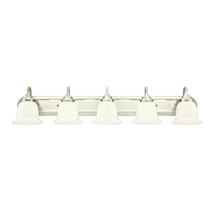 5 Light Brushed Nickel Wall Light Fixture 1