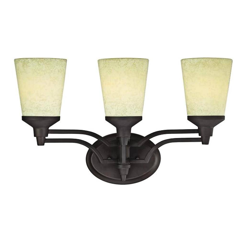 3 Light Oil Rubbed Bronze Indoor Wall Fixture 1