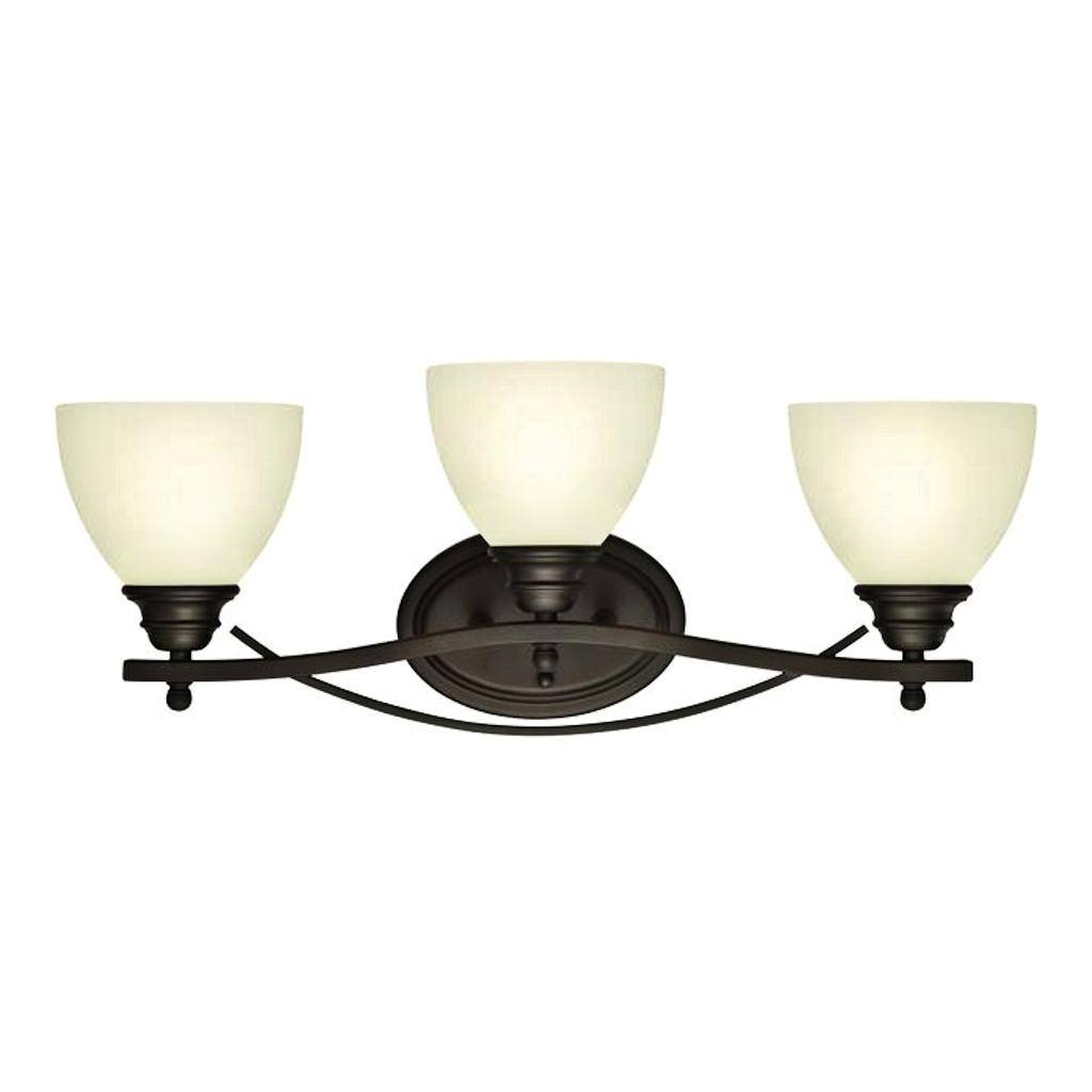 3 Light Oil Rubbed Bronze Indoor Wall Fixture 1