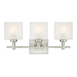 3 Light Brushed Nickel Indoor Wall Fixture 1
