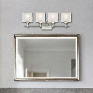 4 Light Brushed Nickel Wall Light Fixture 2