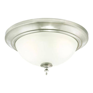 2 Light Brushed Nickel Ceiling Light Fixture 1