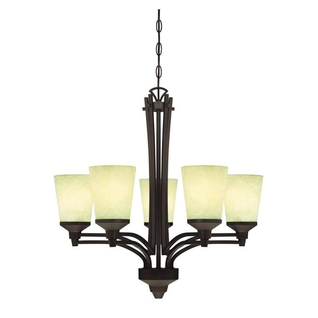 5 Light Oil Rubbed Bronze Chandelier Light Fixture 1