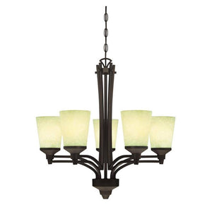 5 Light Oil Rubbed Bronze Chandelier Light Fixture 1