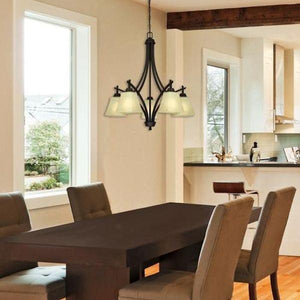 5 Light Oil Rubbed Bronze Chandelier Light Fixture 2