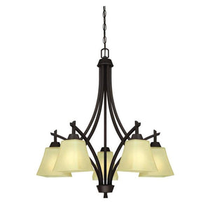 5 Light Oil Rubbed Bronze Chandelier Light Fixture 1