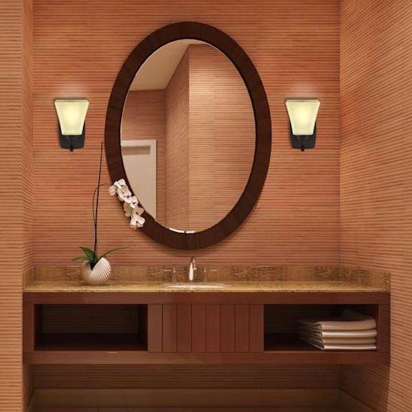 1 Light Oil Rubbed Bronze Wall Light Fixture 2