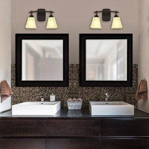 2 Light Oil Rubbed Bronze Wall Light Fixture 2