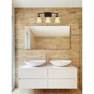 3 Light Oil Rubbed Bronze Indoor Wall Fixture 2